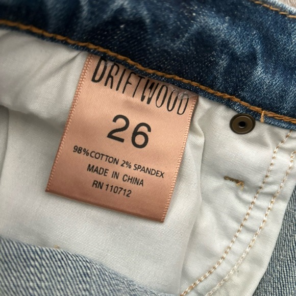 Driftwood Beau 26 Mid-rise Skinny Jean Distressed Pearl Rhinestone Embellished - Picture 7 of 9